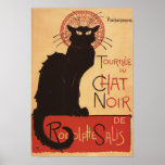 Affiche Noir de promo de chat noir de troupe de ca