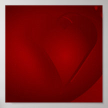 Affiche rouge sang de coeurs