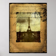 Affiche timbrée de Paris