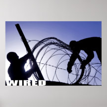 Afghanischer Draht Plakat