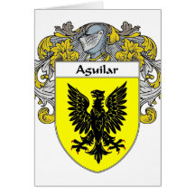 Aguilar Wappen (überzogen) Grußkarten