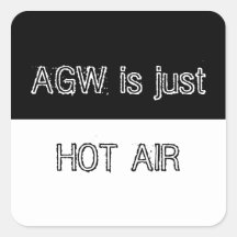 AGW ist gerade Heißluft-Aufkleber