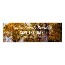 Ahorn-Baum-Wiedersehen Save the Date Visitenkarten
