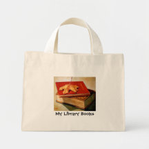 AHORN-BLATT, ALTE BÜCHER, BIBLIOTHEKS-TASCHE