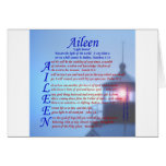 Aileen Acrostic Karten