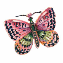 AIMANT DE PAPILLON PHOTO EN RELIEF