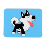 Aimant flexible mignon de chien de traîneau sibéri magnets