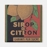 Aimant français vintage de citron