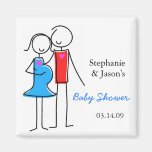 Aimant mixte de baby shower, garçon