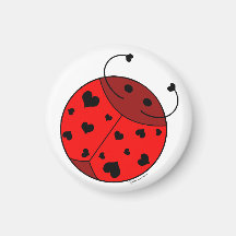 Aimant rouge d'insecte d'amour