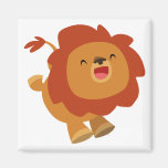 Aimant sautant mignon de lion de bande dessinée magnets