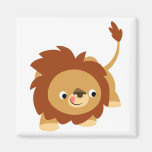 Aimant vif mignon de lion de bande dessinée magnets
