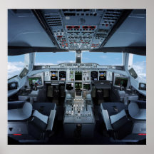 Airbus A380 - Cockpit HD Plakate