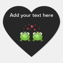 Ajouter de grenouille aux coeurs autocollants