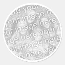 Ajoutez votre photo autocollants ronds