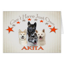 Akita kann gerade ein nicht haben kardiert grußkarte