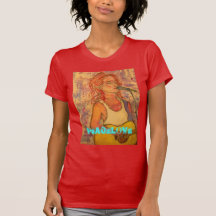 akustische Felsenmädchen PeaceLove Kunst Shirt
