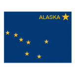 ALASKA-Staats-Flagge Postkarte