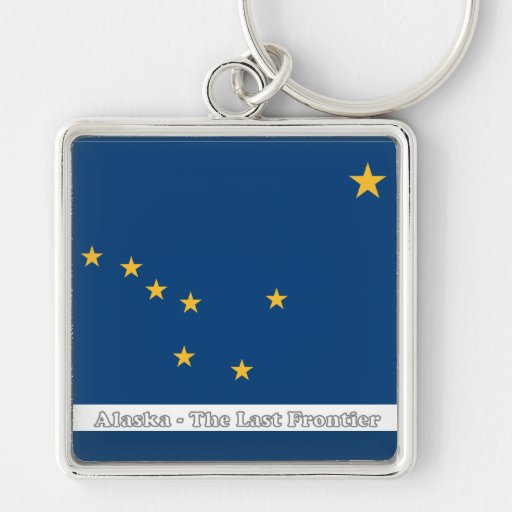 ALASKA-Staats-Flagge Schlüsselanhänger