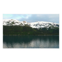 Alaskische Küste am Dämmerungs-Foto-Druck