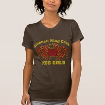 ALASKISCHES KÖNIGSKRABBE-ROT-GOLD SHIRTS