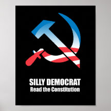 Alberner Demokrat, las die Konstitution Plakate