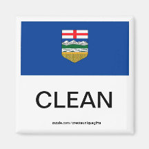 Alberta-Flaggen-sauberer Spülmaschinen-Magnet Kühlschrankmagnete