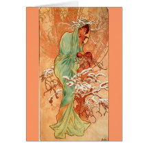 Alfons Mucha 4 Karten