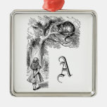 Alice im Wunderland; Cheshire-Katze mit Alice Ornament
