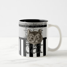 Alice im Wunderland-Cheshire-KatzeGrunge Kaffee Tasse