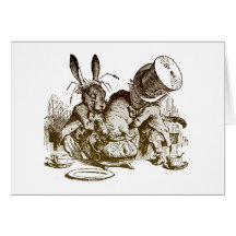 Alice im Wunderland-T-Shirts u. Geschenke Grußkarte