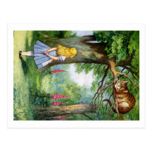 ALICE UND DER CHESHIRECAT POSTKARTEN