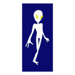 Alien-Lesezeichen Bedruckte Werbekarte