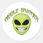 Alien-mittlerer Hauptbruder Sticker