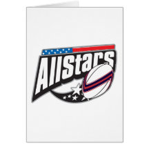 All-Star- Rugby Grußkarte
