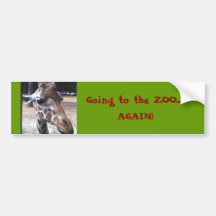 Allant au ZOO…, ENCORE ! Autocollants Pour Voiture