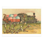 Alle an Bord! Der Ostern-Zug! Postkarte