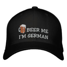 Allemand drôle "je suis bière allemande je" casque chapeau brodé