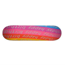 Alles- Gute zum Geburtstaghintergrund Skateboard Bretter