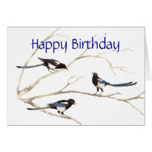 Allgemeiner Geburtstag, Elster-Vögel Grußkarten
