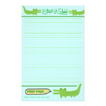 Alligator - Waga Waga (BG bleue) Papier À Lettre Customisé