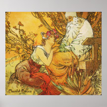 Alphonse Mucha. Chocolat Masson/Mexicain 1897 Poster