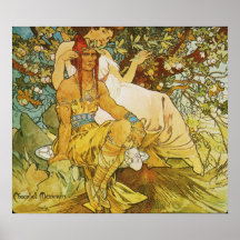 Alphonse Mucha. Chocolat Masson/Mexicain 1897 Plakatdrucke