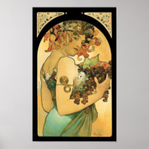 Alphonse Mucha ~ Frucht-(1897) Kunst Nouveau