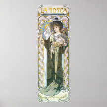 Alphonse Mucha. La Tosca, 1899 Posterdrucke