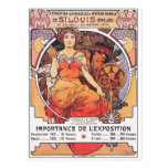 Alphonse Mucha - l'Exposition universelle St Louis Carte Postale