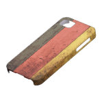 Alte hölzerne Deutschland-Flagge iPhone 5 Etui