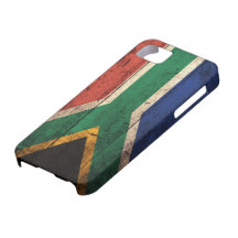 Alte hölzerne Südafrika-Flagge iPhone 5 Hülle