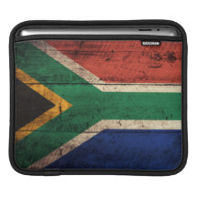 Alte hölzerne Südafrika-Flagge Sleeves Für iPads