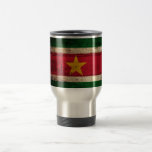 Alte hölzerne Surinam-Flagge Tasse